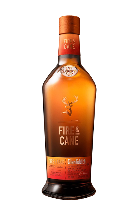 WHISKY SINGLE MALT GLENFIDDICH FIRE & CANE